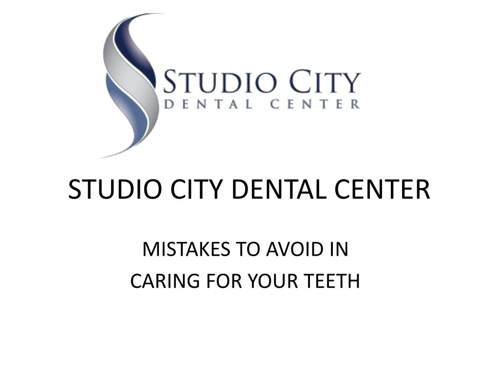 studio city dental center