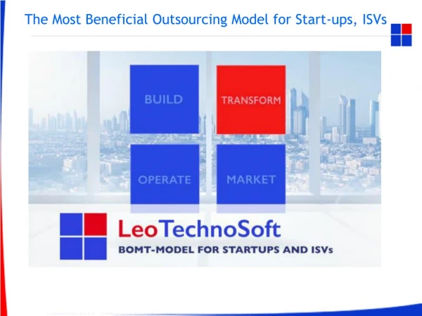 The Most Beneficial Outsourcing Model for Start-ups,ISVs