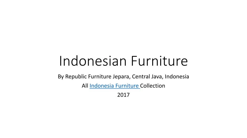 indonesian furniture