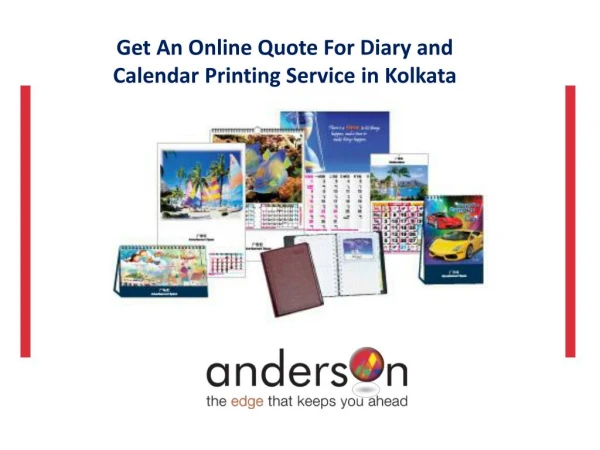 Get An Online Quote For Diary and Calendar Printing Service in Kolkata