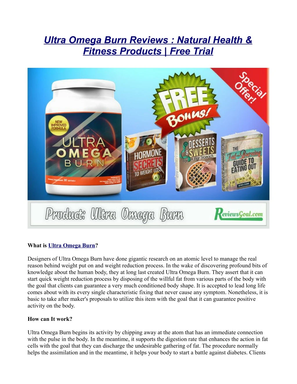 ultra omega burn reviews natural health fitness