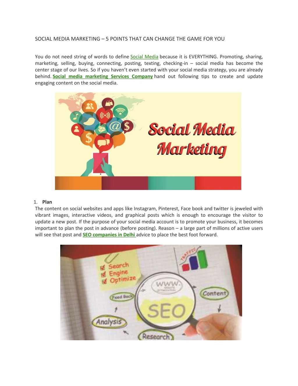 social media marketing 5 points that can change