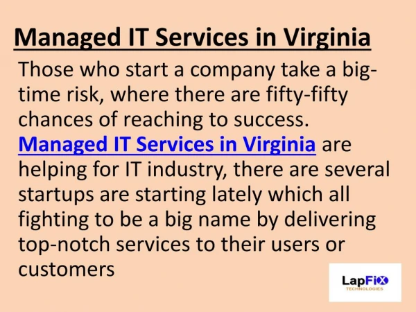 Managed IT Services in Virginia For Consistant Business Growth