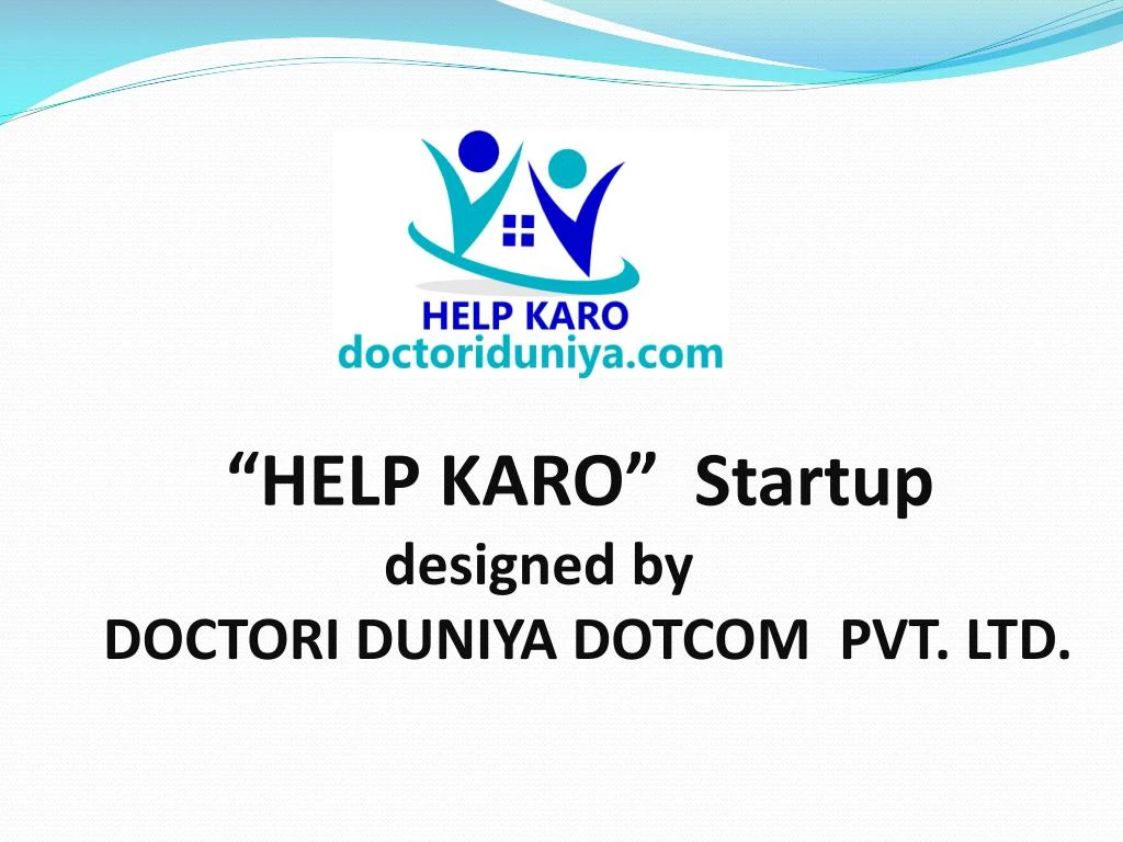 help karo startup designed by doctori duniya dotcom pvt ltd