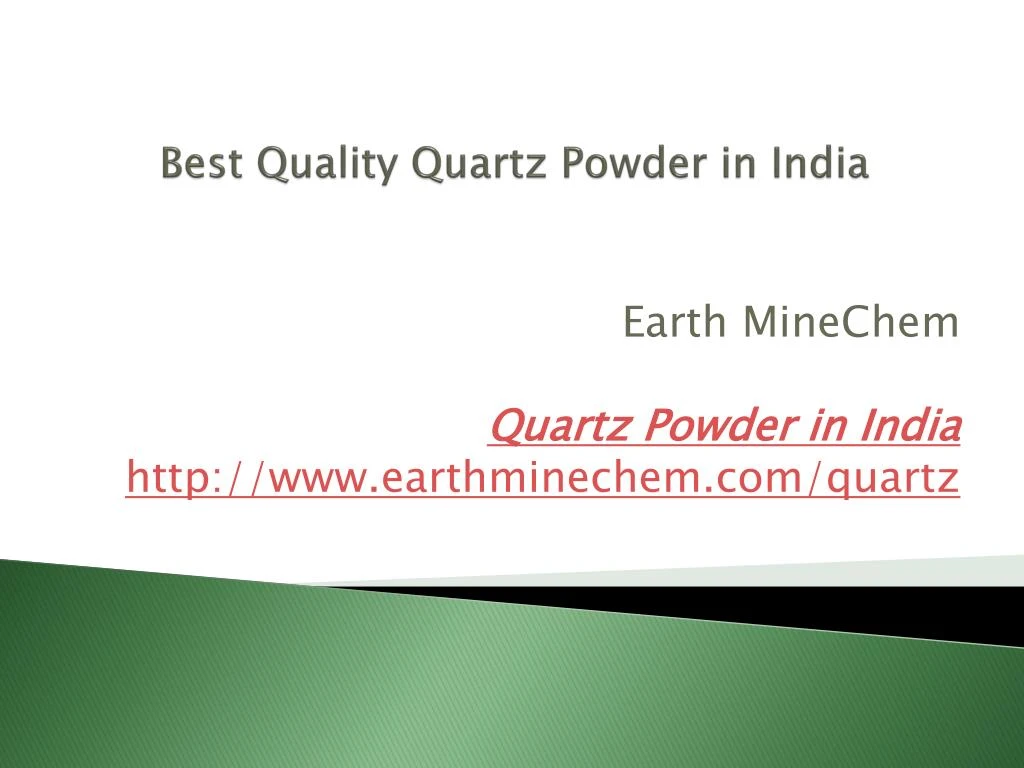 best quality quartz powder in india