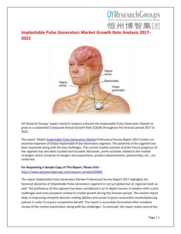 Global Implantable Pulse Generators Market Professional Survey Report 2017