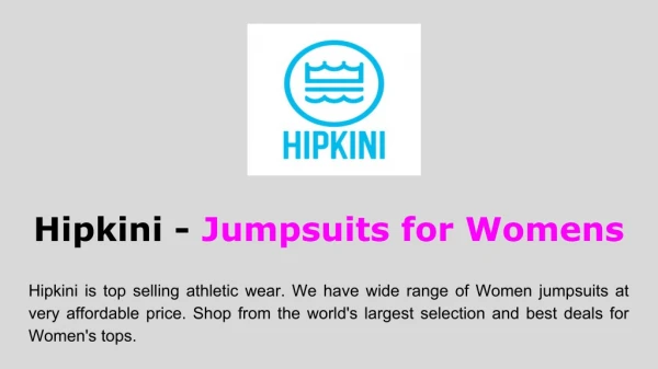 Find best Jumpsuits for Womens- Hipkini