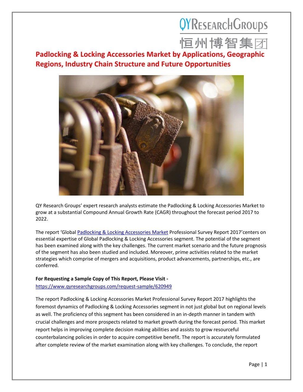 padlocking locking accessories market