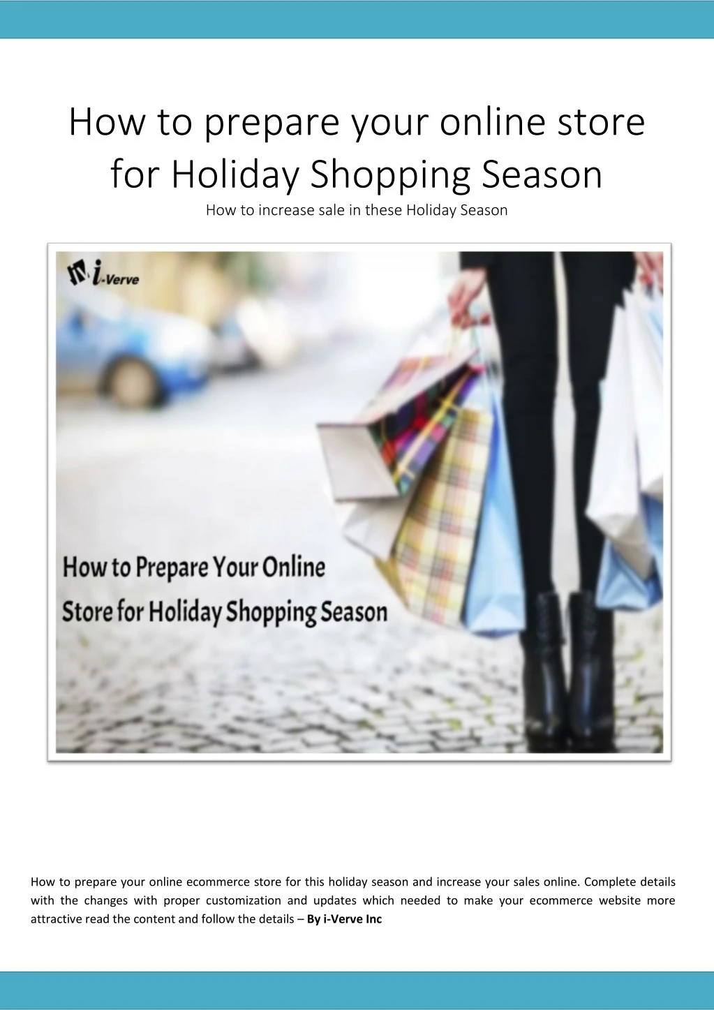 how to prepare your online store for holiday