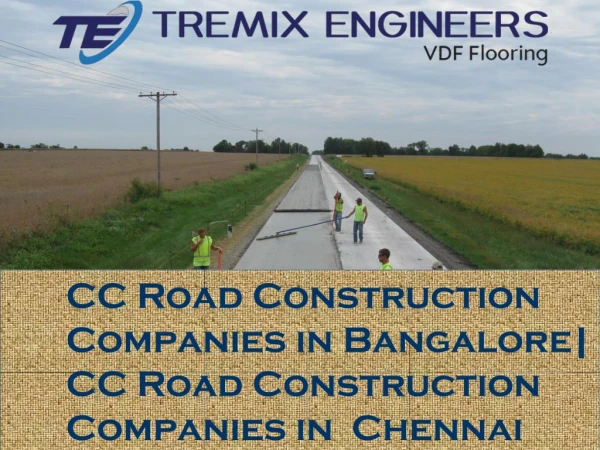 CC Road Construction Companies in Bangalore| CC Road Construction Companies in Chennai