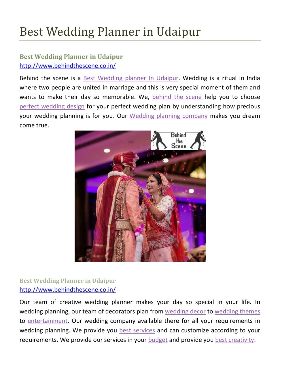 best wedding planner in udaipur