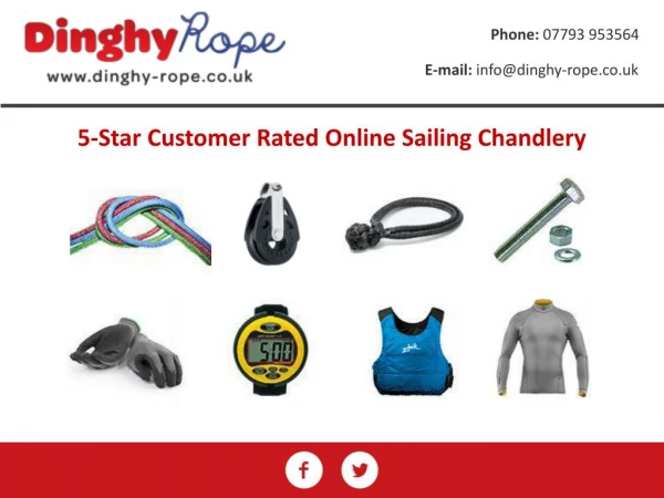 5-Star Customer Rated Online Sailing Chandlery