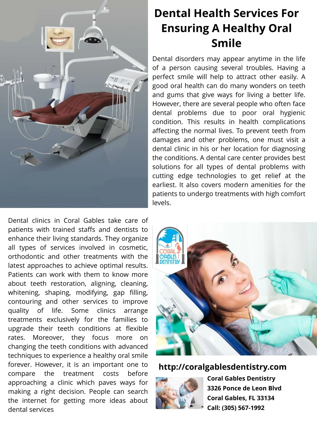 dental health services for ensuring a healthy