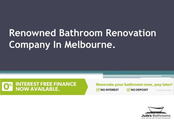 Best Bathroom Renovation Company In Melbourne.