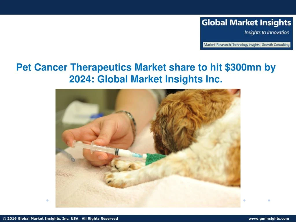 pet cancer therapeutics market share to hit 300mn