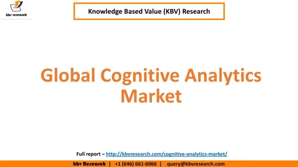 Global Cognitive Analytics Market Size and Share