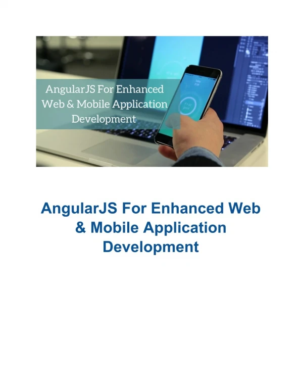AngularJS For Enhanced Web & Mobile Application Development