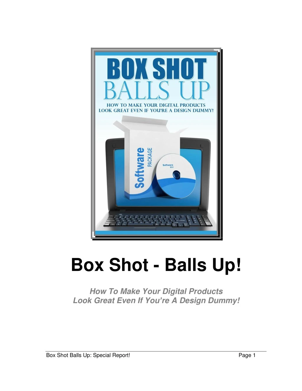 box shot balls up