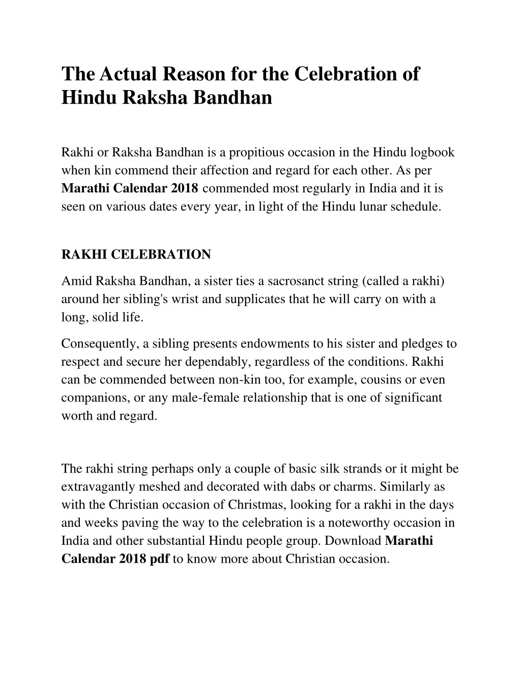 the actual reason for the celebration of hindu