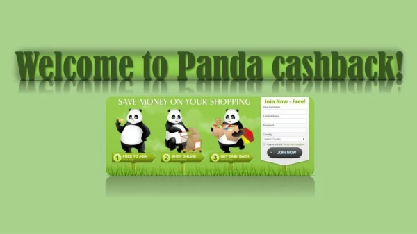 Welcome to Panda Cashback