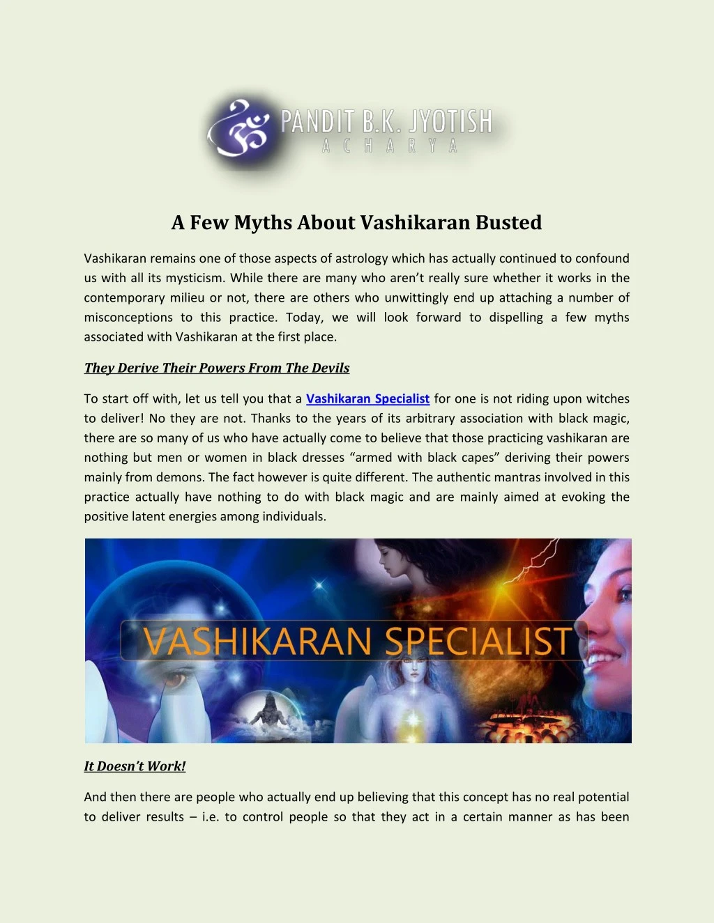 a few myths about vashikaran busted