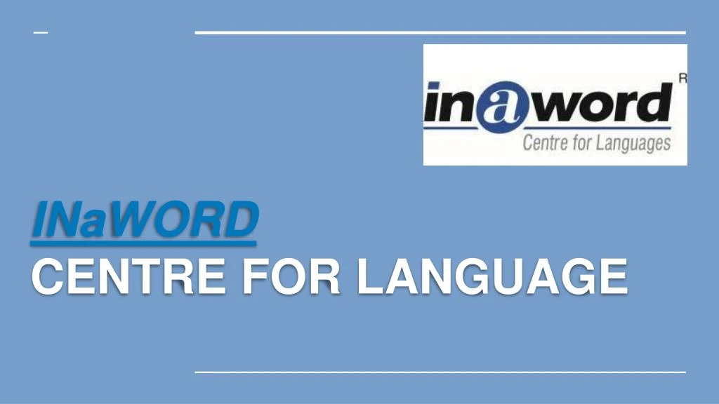 inaword centre for language