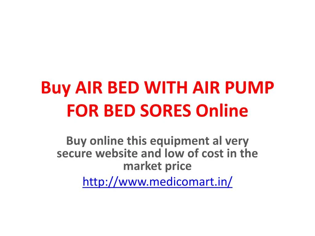 buy air bed with air pump for bed sores online