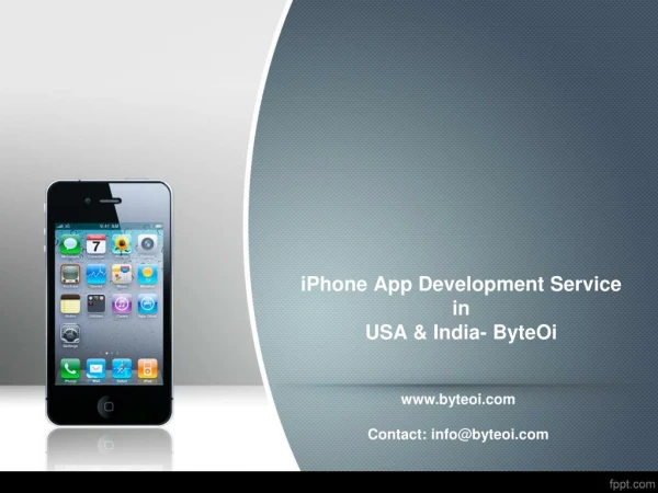 iPhone App Development Service In USA & India - ByteOi