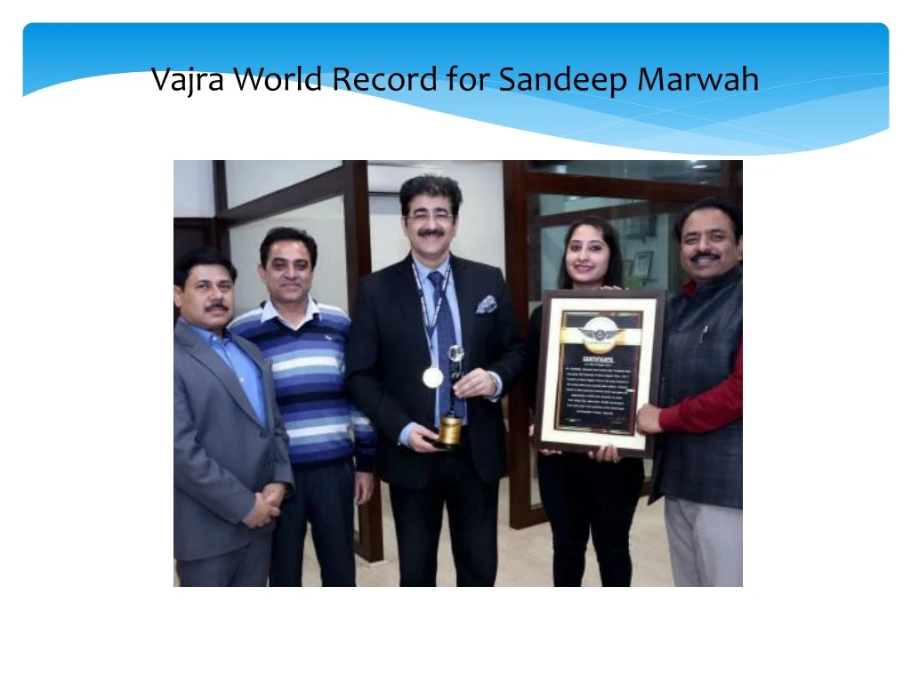 vajra world record for sandeep marwah