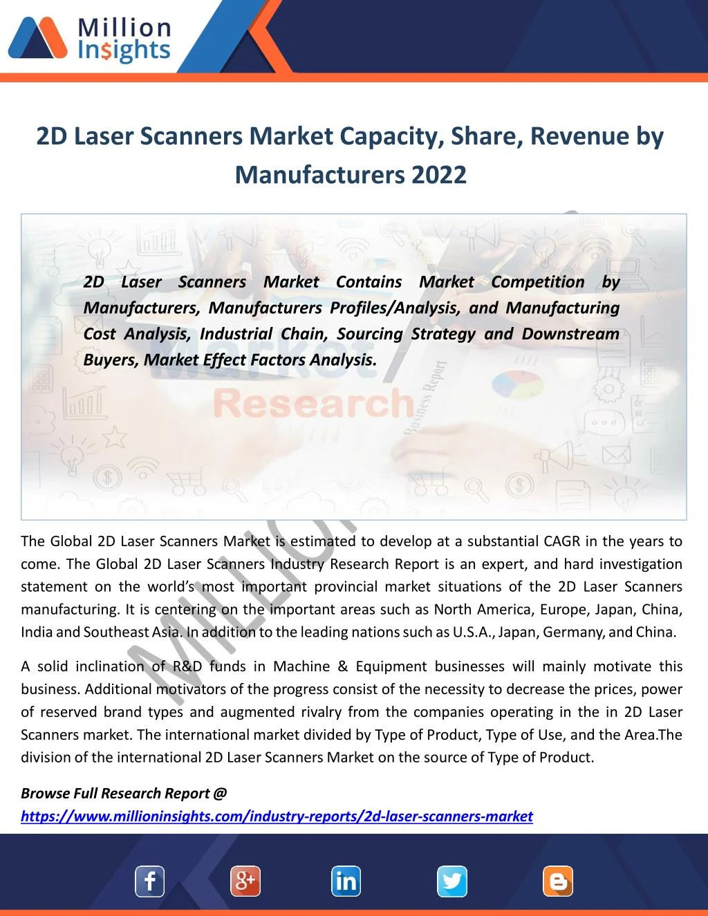 2d laser scanners market capacity share revenue by manufacturers 2022