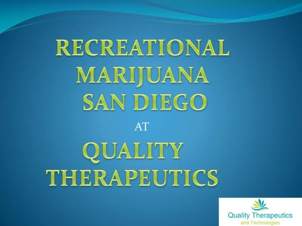 Recreational Marijuana San Diego