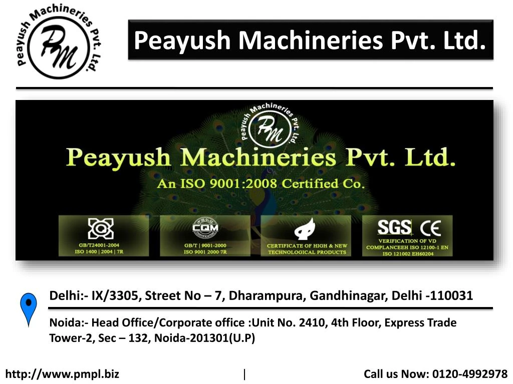 peayush machineries pvt ltd