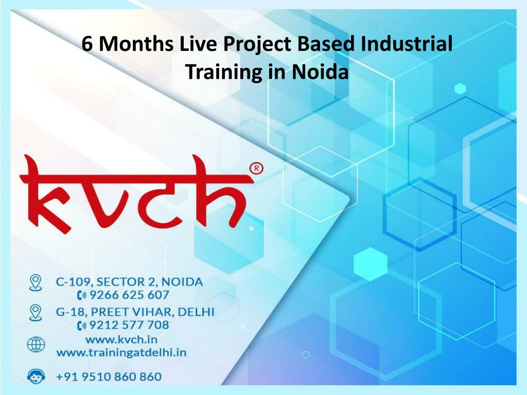 6 months live project based industrial training