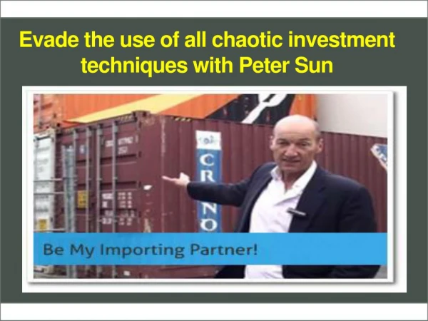 Attain the divine knowledge of real estate from Peter Sun