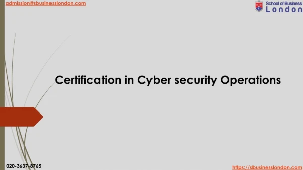 School of business London-cyber security courses in uk
