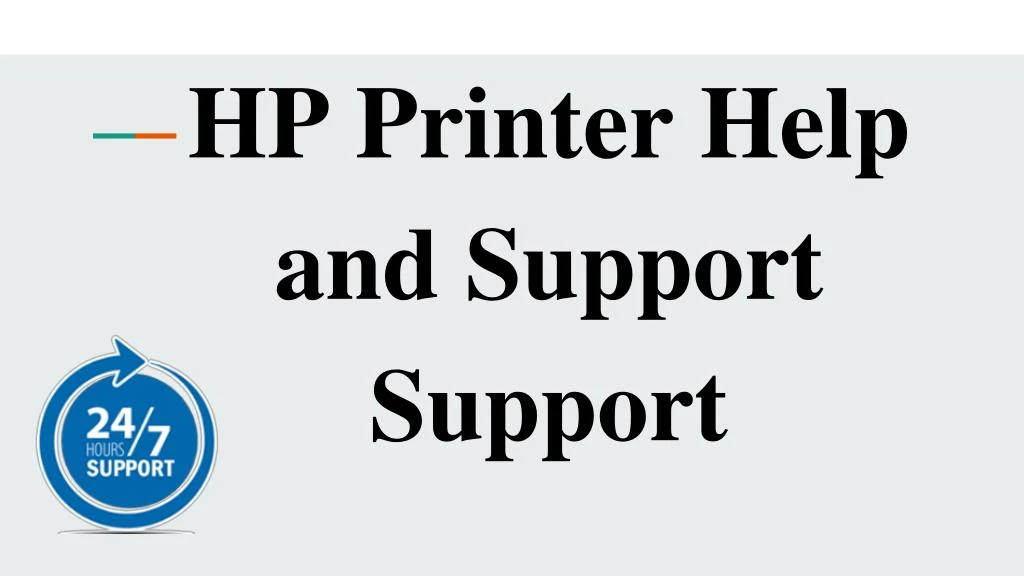 hp printer help and support support