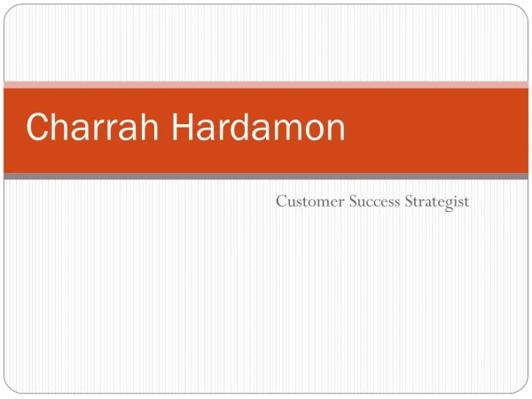 Charrah Hardamon - Former Network Engineer