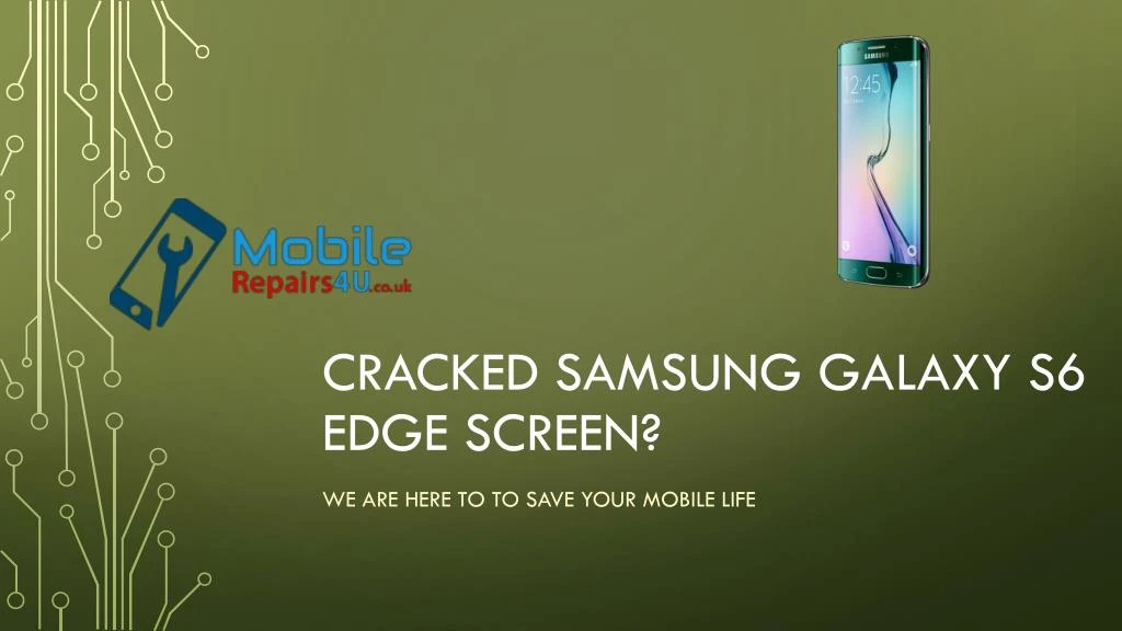 cracked samsung galaxy s6 edge screen