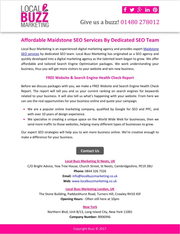 Affordable Maidstone SEO Services By Dedicated SEO Team