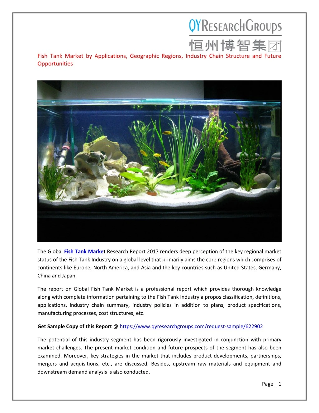 fish tank market by applications geographic
