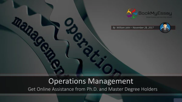 Operation Management Assignment Help from BME