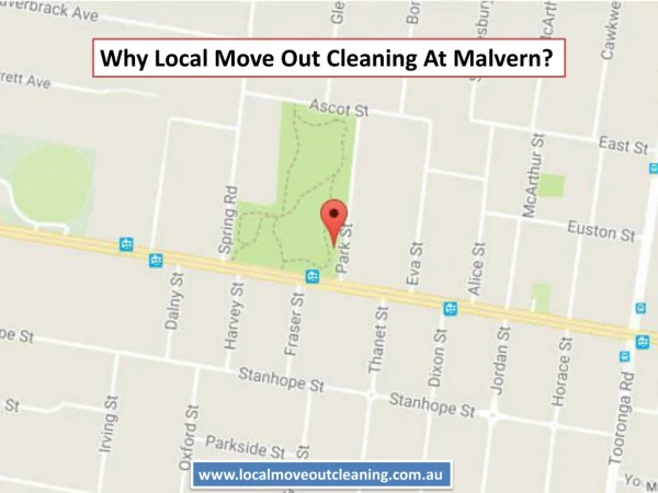 Why Local Move Out Cleaning At Malvern?