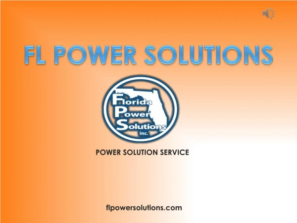 Generator Maintenance - Florida Power Solutions Inc