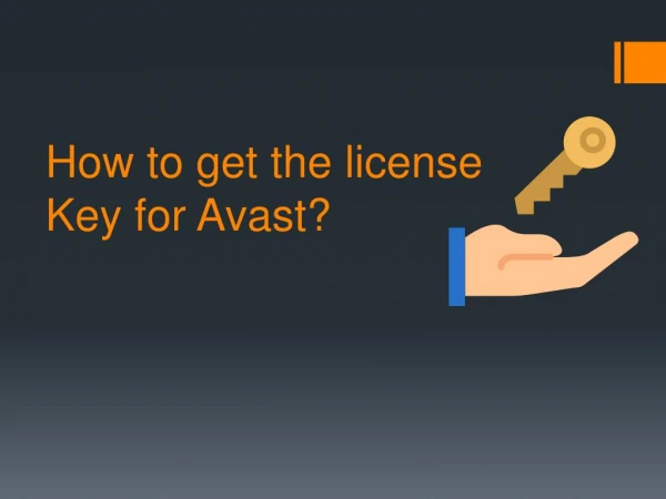 How to get the license key for Avast?
