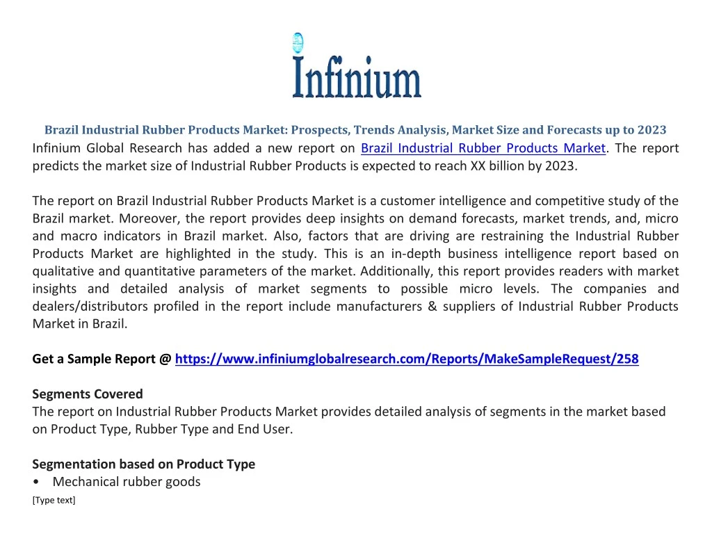 brazil industrial rubber products market