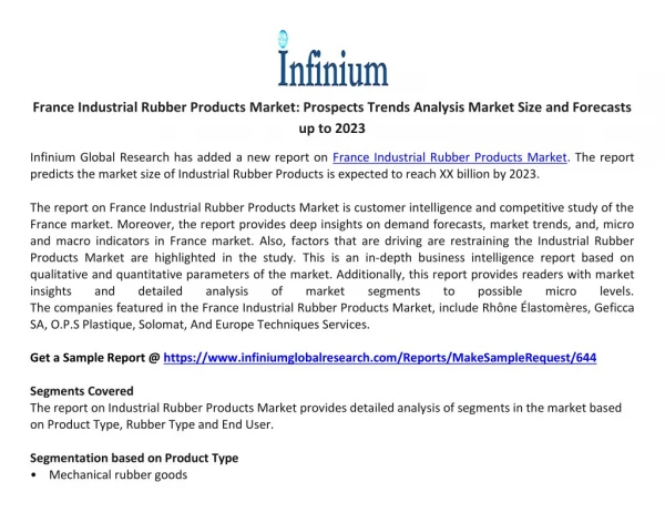 France Industrial Rubber Products Market
