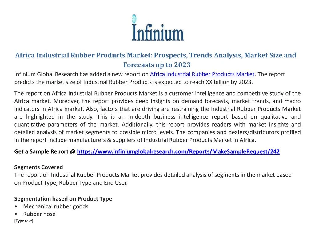 africa industrial rubber products market