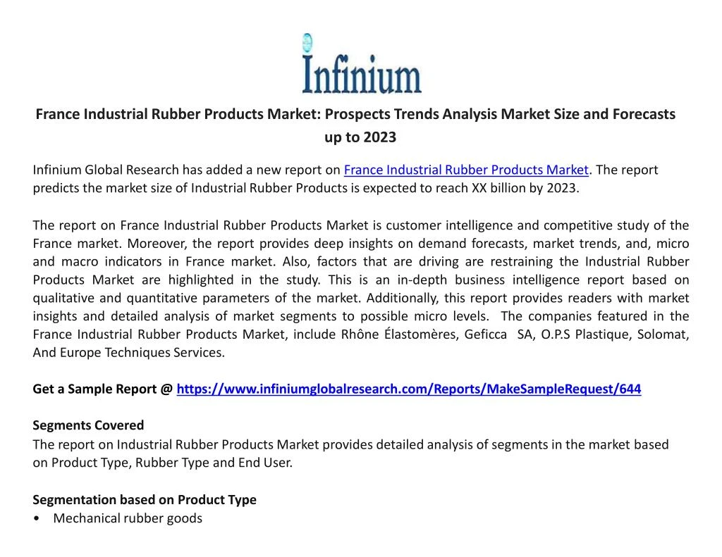 france industrial rubber products market