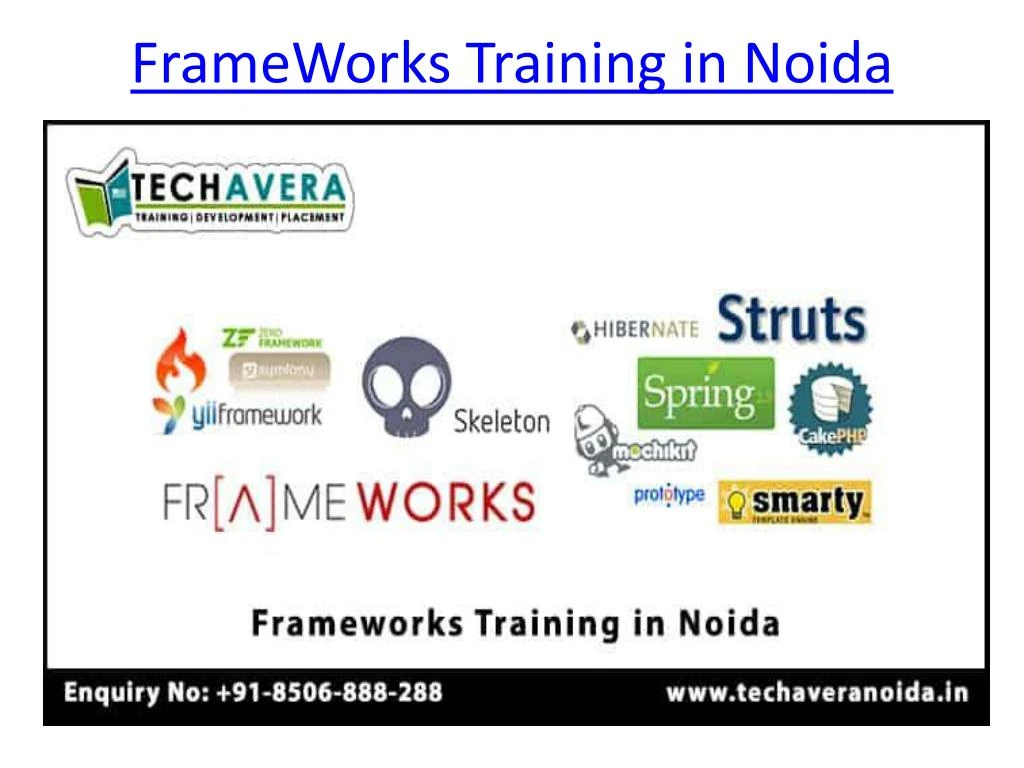 frameworks training in noida