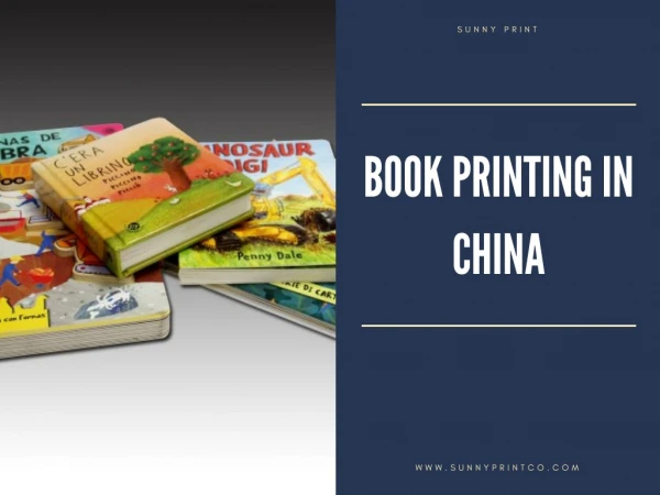Book printing in china